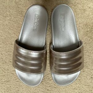 Adidas slide - silver - size 6